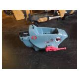 Vintage Gi Joe toys, Skystiker XP-14F Combat Jet, Tomahawk Helicopter, a Lex Doar 7 Assault Ship, and A Cobra Sea Ray Air Attack Craft