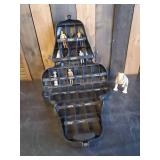 Vintage Darth Vader Action Figure Case with a few Starwars action Figures and Tauntaun