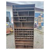 Large Amazing Metal Heavy Duty Shelf Unit Could sit tall or Long  So Cool