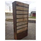 Large Amazing Metal Heavy Duty Shelf Unit Could sit tall or Long  So Cool