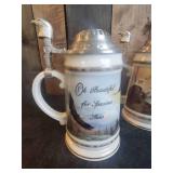 4 Gorgeous Steins "America the Beautiful" Never Used only Displayed
