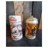 2 Beer Steins Coors and Endangered Speicies Budweiser