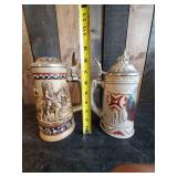 2 Native American Steins Indians of the American Frontier, & Deliverance