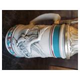 4 Endangered Species Steins, 2 The Bald Eagle, The Asian Elephant, The Giant Panda,