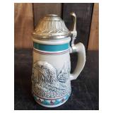 4 Endangered Species Steins, 2 The Bald Eagle, The Asian Elephant, The Giant Panda,
