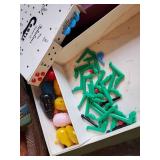 Vintage Game and Book Lot Peter Rabbit, Cooties, Wooden A, B, C