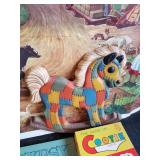 Vintage Game and Book Lot Peter Rabbit, Cooties, Wooden A, B, C