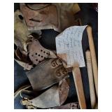 Various Vintage Lot of Items, Curling Iron, Hand Mirror, Wood Carved Pelican and much More