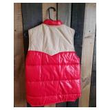 Vintage Swingster Wil-Rich Red and Tan Vest in good Condition