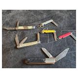 Various Pocket knives, Barlow, and others