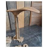 Antique Cast Iron Cobblers Tools Shoemakers anvil and Forms