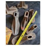 Antique Cast Iron Cobblers Tools Shoemakers anvil and Forms