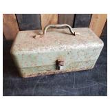 Vintage Takle Box and Various items of Vintage Fishing Tackle and equiptment