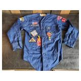 Vintage Official Cub Scout Shirt with Patches