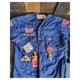 Vintage Official Cub Scout Shirt with Patches