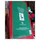 Christmas Lot of Various Holiday Items Mr. and Mrs Claus still in Box, Garland, Ornaments and much more