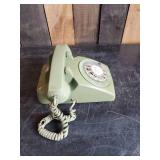 Vintage Western Electric Bell Systems Green Rotary Desk Phone