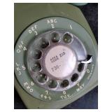 Vintage Western Electric Bell Systems Green Rotary Desk Phone