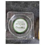 3 Vintage Ash Trays, Trojan, Gambles, Western Motels