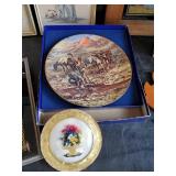 Framed Holy Catholic Family framed Picture, Vintage Old Mr. Boston Decanter, Lambert 1950