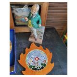 Framed Holy Catholic Family framed Picture, Vintage Old Mr. Boston Decanter, Lambert 1950