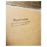 Framed Holy Catholic Family framed Picture, Vintage Old Mr. Boston Decanter, Lambert 1950