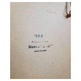 Framed Holy Catholic Family framed Picture, Vintage Old Mr. Boston Decanter, Lambert 1950