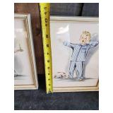 Framed Holy Catholic Family framed Picture, Vintage Old Mr. Boston Decanter, Lambert 1950