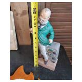 Framed Holy Catholic Family framed Picture, Vintage Old Mr. Boston Decanter, Lambert 1950