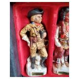 Battle of Little Big Horn Decanters by G. Schildt a Commemorative Set in original wooden Box