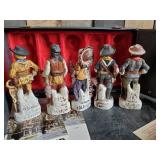 Battle of Little Big Horn Decanters by G. Schildt a Commemorative Set in original wooden Box