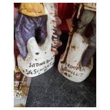 Battle of Little Big Horn Decanters by G. Schildt a Commemorative Set in original wooden Box