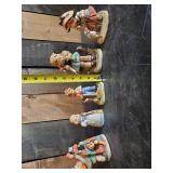 5 Vintage Ceramic Figurines Lefton Little Bo Peep, Kelvin Figurine and others