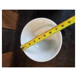 2 Vintage Pirex Bowls Green and white