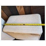 Vintage Wicker Laundry Basket and matching Shelf
