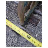 Small Docorative Childrens or garden Décor Bench Wood and Cast Iron