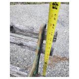 Small Docorative Childrens or garden Décor Bench Wood and Cast Iron