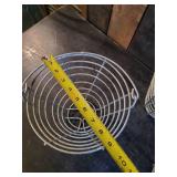 3 Vintage Egg or Golf Ball Baskets metal Wire