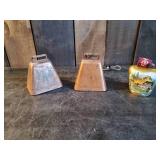 3 Vintage Meta Bells all work one with image