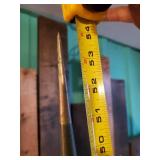 Vintage Lightning Rod With Glass Amber Colored Shanin System Ball