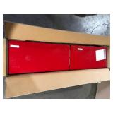 Husky Ready-to-Assemble 24-Gauge Steel Freestanding Garage Cabinet in Red (36.6 in. W x 72 in. H x 18.3 in. D)  Customer Returns See Pictures