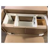 Domani Stella 49 in. Single Sink Beige Oak Floating Bath Vanity Granite Not Included   Customer Returns See Pictures