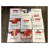 Lot of HDX 12 in. x 12 in. x 1 in. Allergen Plus Pleated Air Filter FPR 7, MERV 11   Customer Returns See Pictures