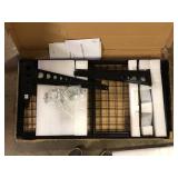 FLEXIMOUNTS 24 in. x 48 in. Heavy Duty Wall Shelf with Brackets in Black  Customer Returns See Pictures