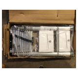 SKYSHALO Telescoping Ladder, 15 ft. Aluminum Ocollapsible Extension Ladder, 400 lbs. Capacity with Non-Slip Feet Customer Returns See Pictures