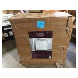 Home Decorators Collection Clady 37 in. Single Sink White Bath Vanity with Silver Ash Cultured Marble Top (Assembled)  Customer Returns See Pictures