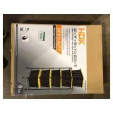 HDX Steel Wire Garage Storage Tote Rack with Casters for 27 Gal. Totes in Black (22 in. W x 69 in. H x 28.5 in. D) Customer Returns See Pictures