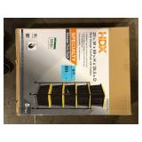 HDX Steel Wire Garage Storage Tote Rack with Casters for 27 Gal. Totes in Black (22 in. W x 69 in. H x 28.5 in. D) Customer Returns See Pictures