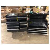 Husky Tool Storage 42 in. W x 18 in. D Standard Duty Black Tool Chest Combo  Damaged  Customer Returns See Pictures