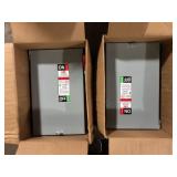 Lot of ABB 60 Amp 240-Volt Fusible Outdoor General-Duty Safety Switch (TG3222R)  Customer Returns See Pictures